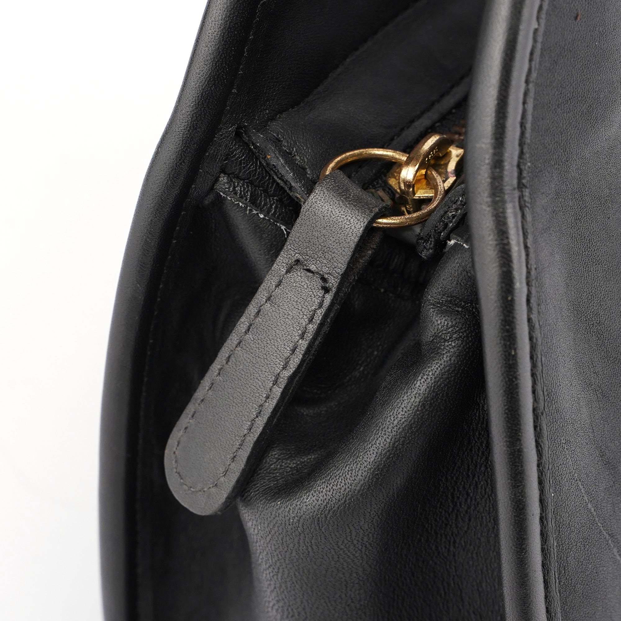 Black Leather Ergo Handbag