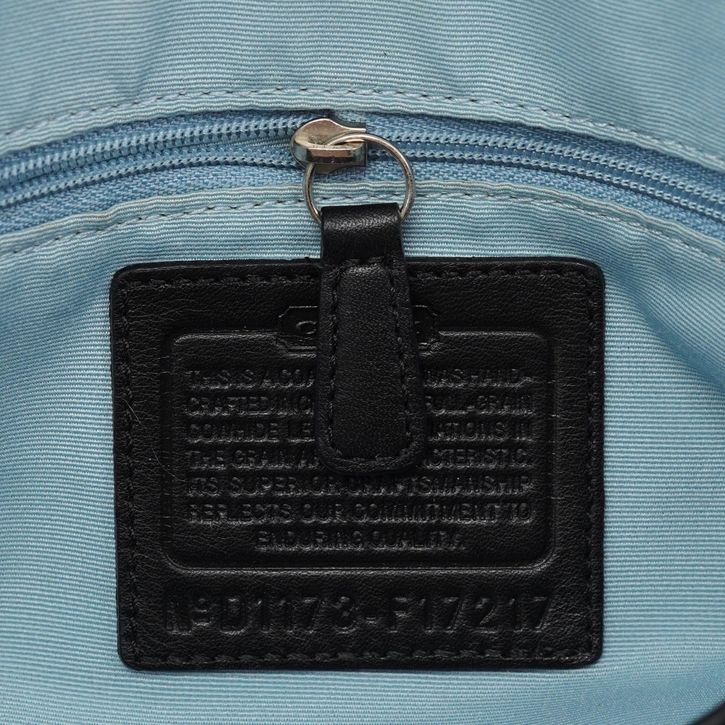 Black Leather Soho Shoulder Bag