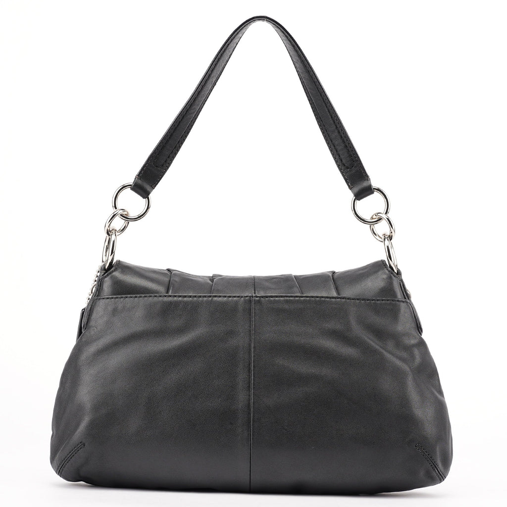 Black Leather Soho Shoulder Bag