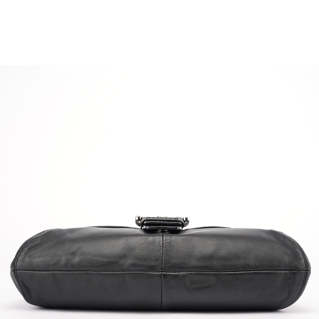 Black Leather Soho Shoulder Bag