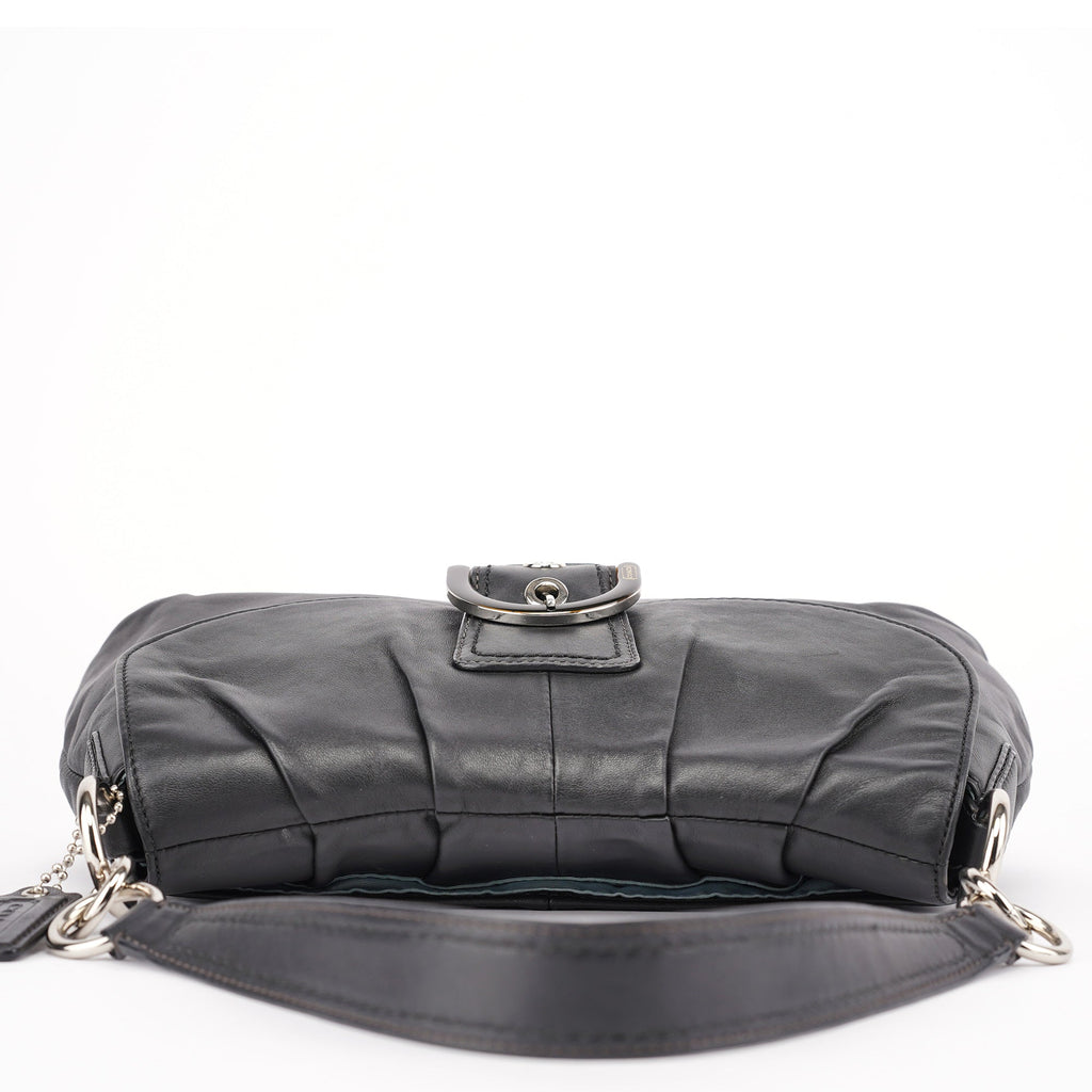 Black Leather Soho Shoulder Bag