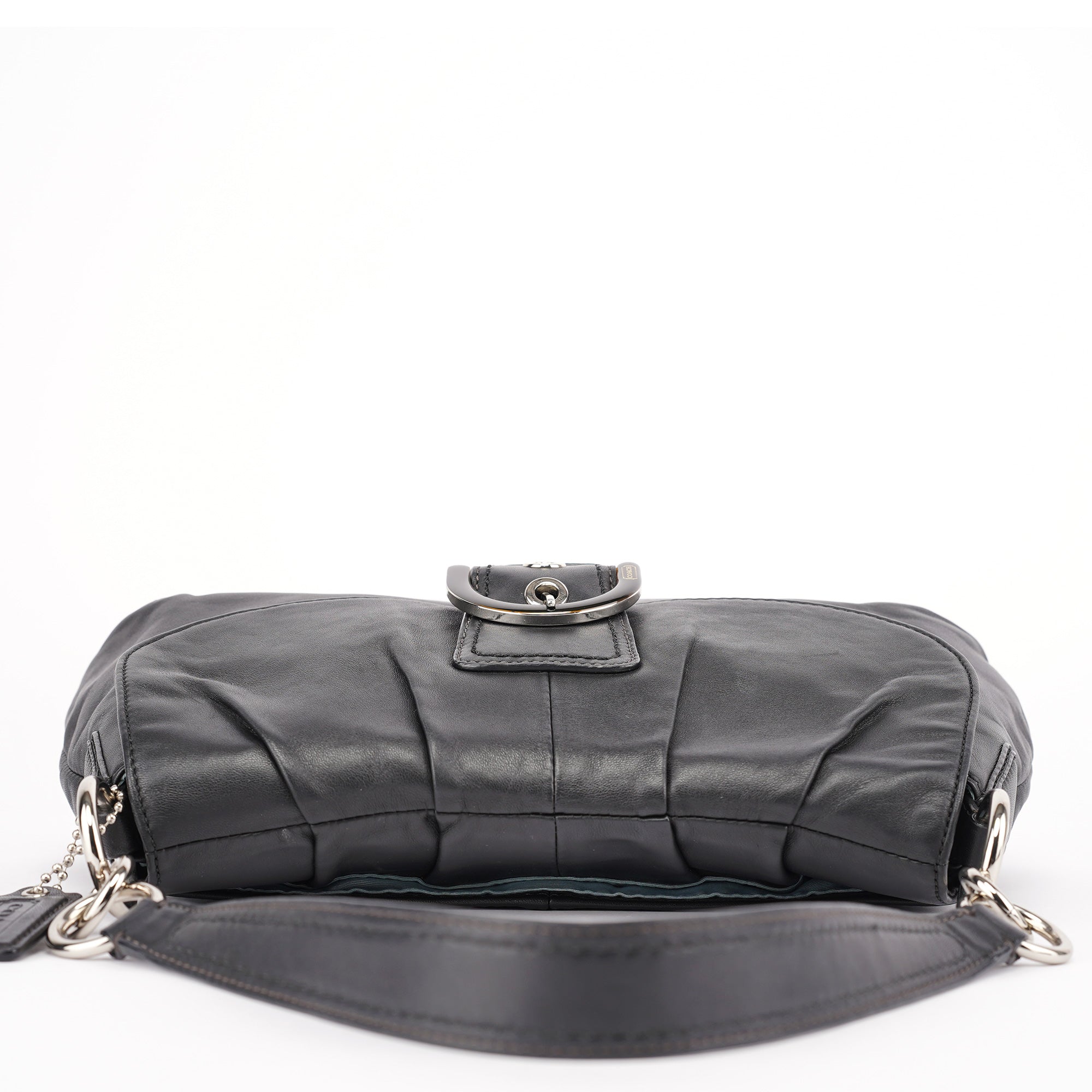 Black Leather Soho Shoulder Bag