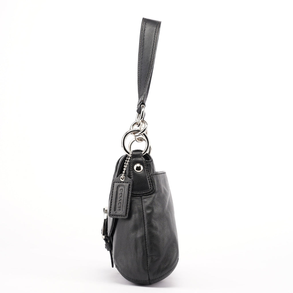 Black Leather Soho Shoulder Bag