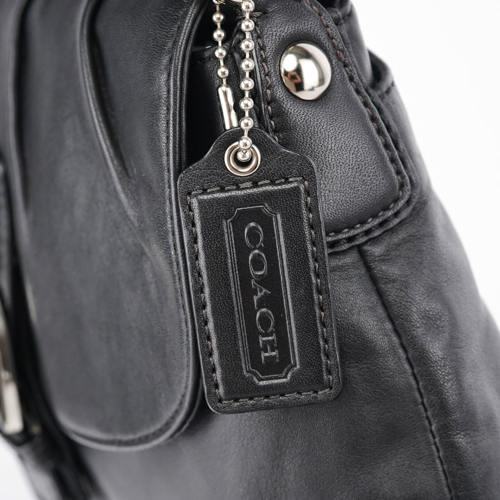 Black Leather Soho Shoulder Bag