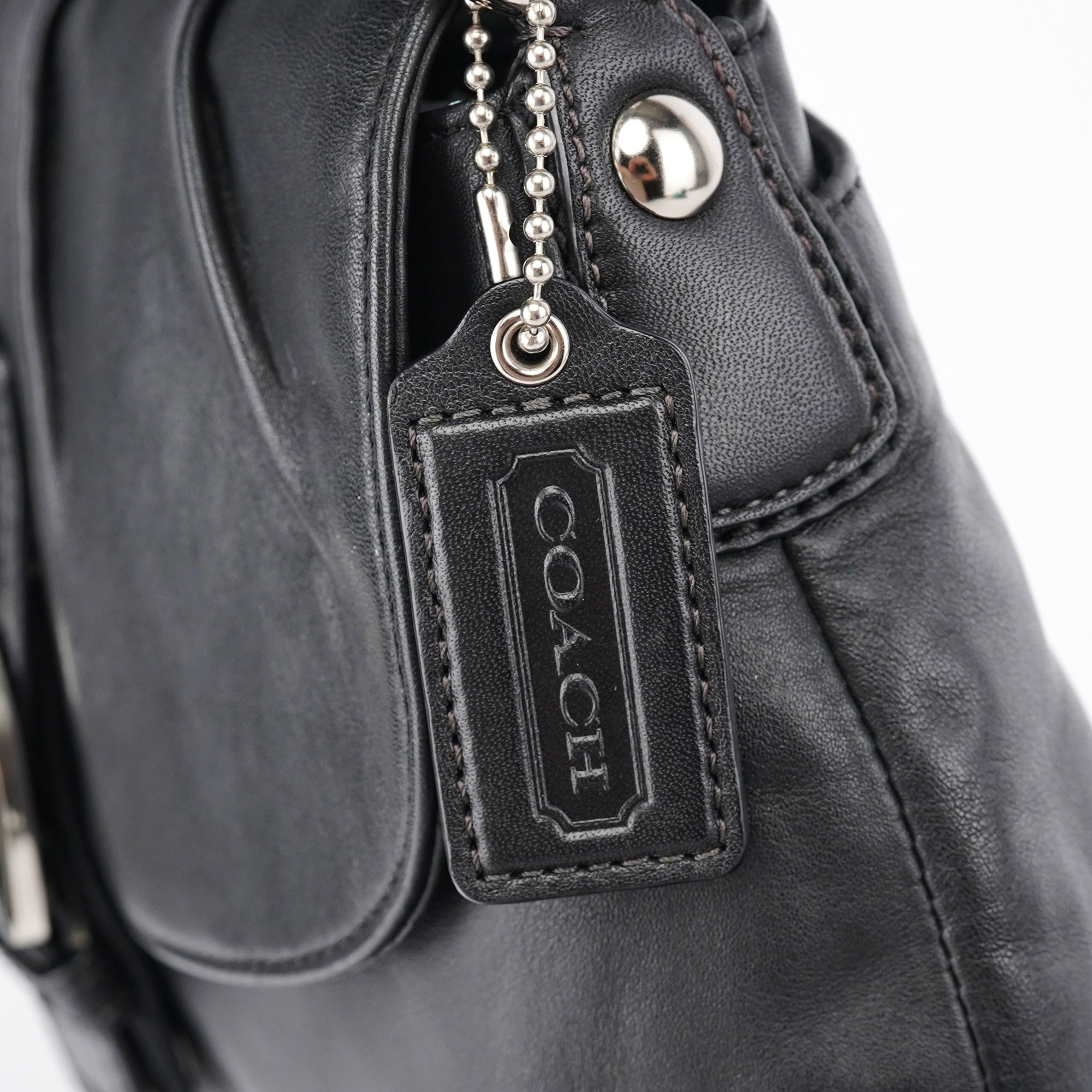 Black Leather Soho Shoulder Bag