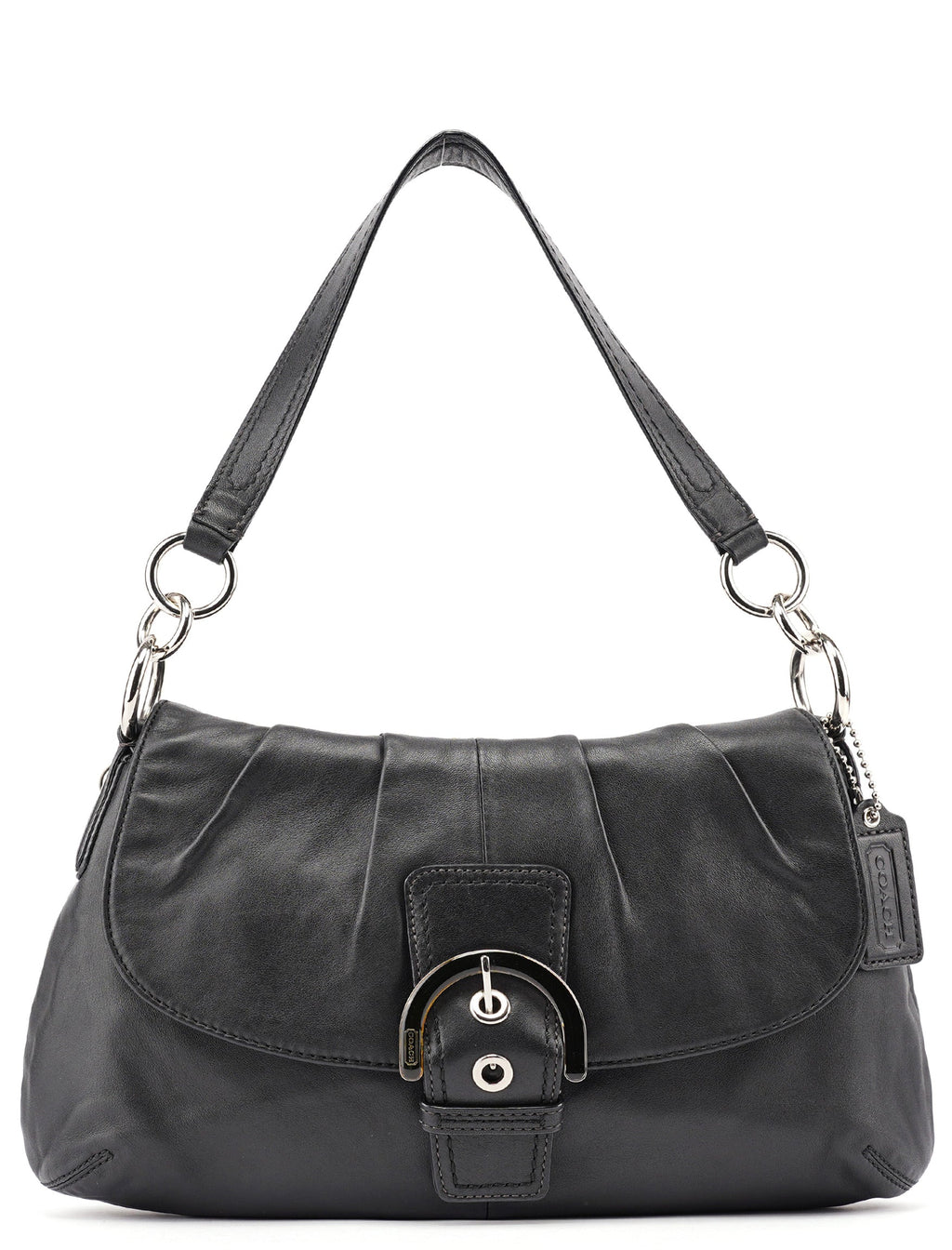 Black Leather Soho Shoulder Bag