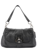 Black Leather Soho Shoulder Bag