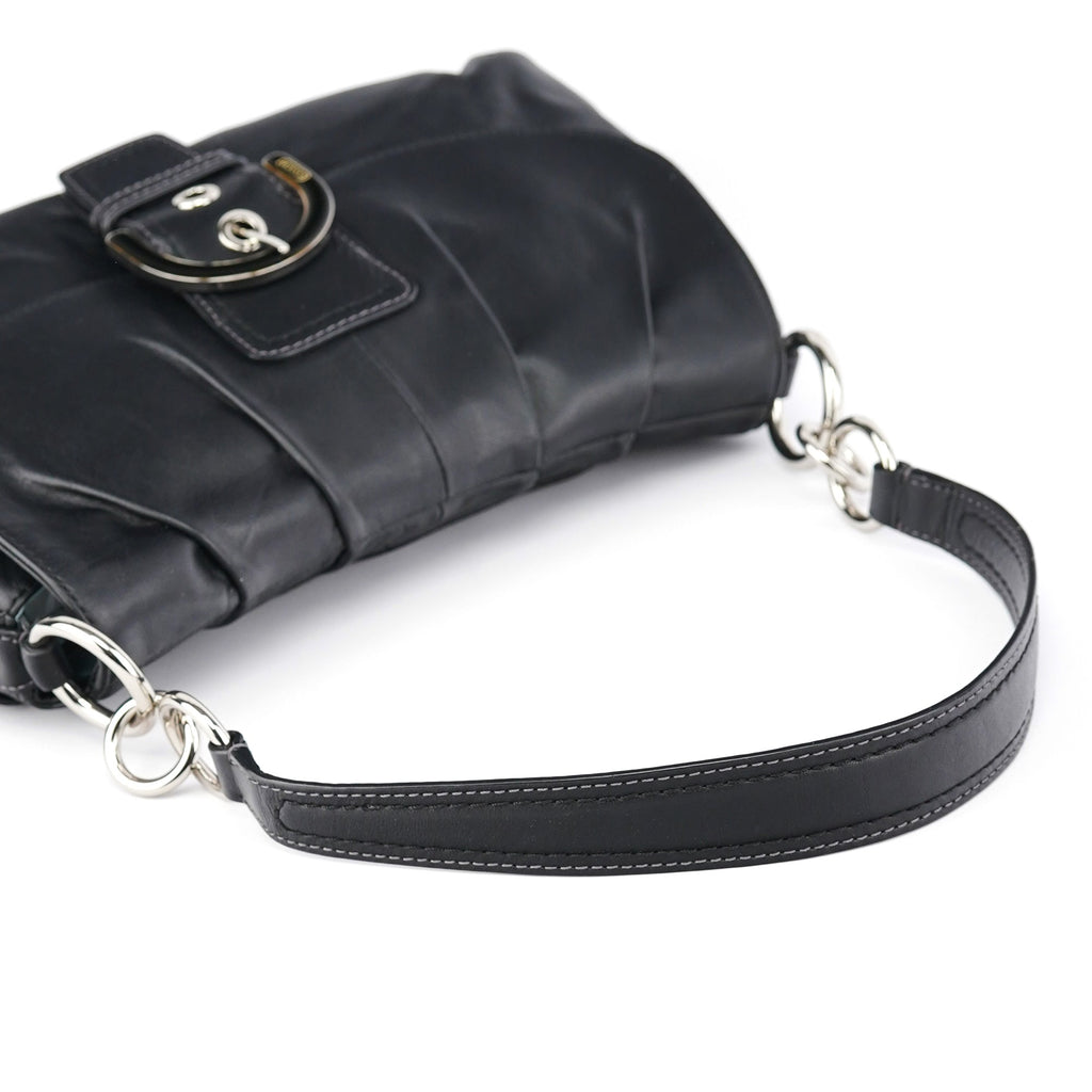 Black Leather Soho Shoulder Bag