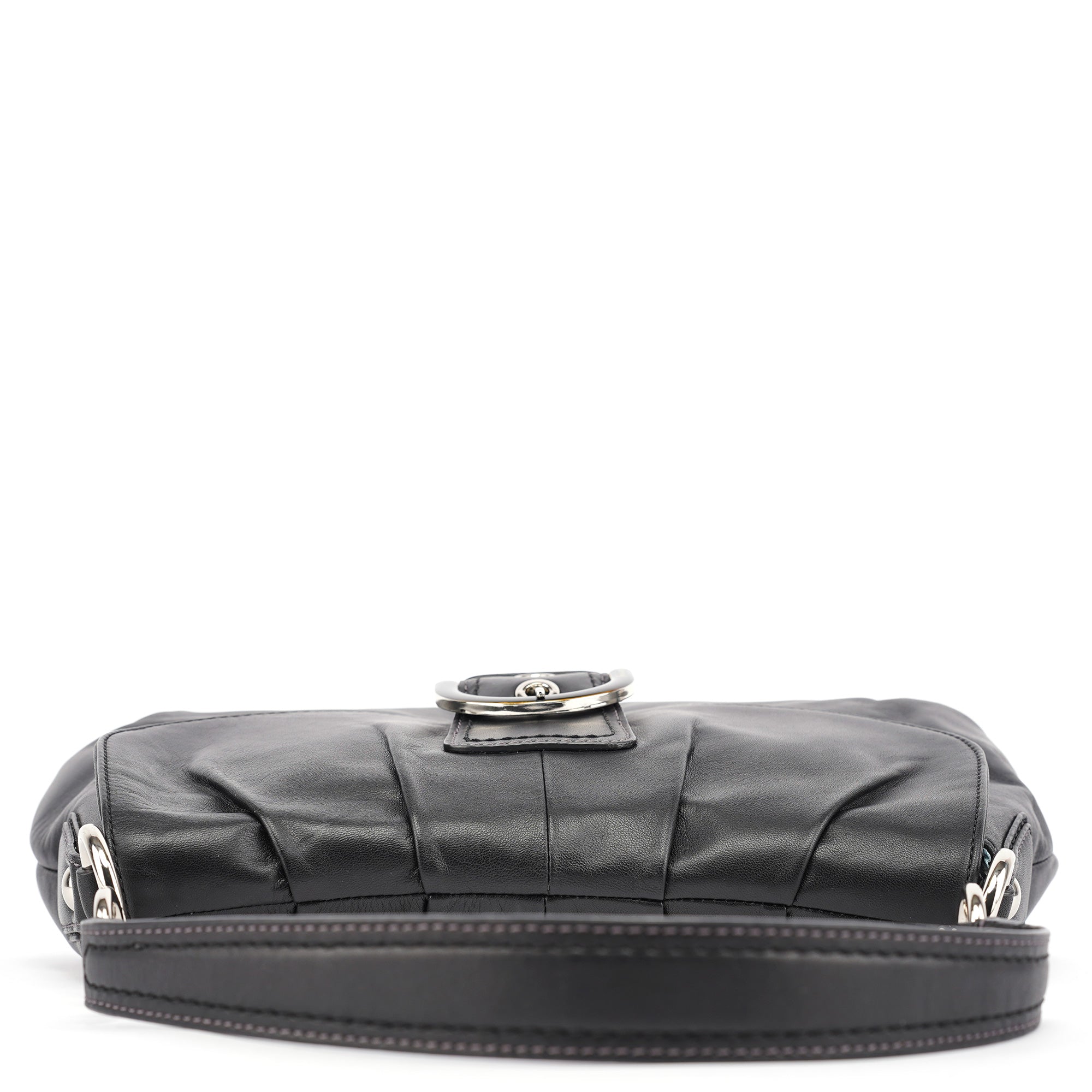 Black Leather Soho Shoulder Bag