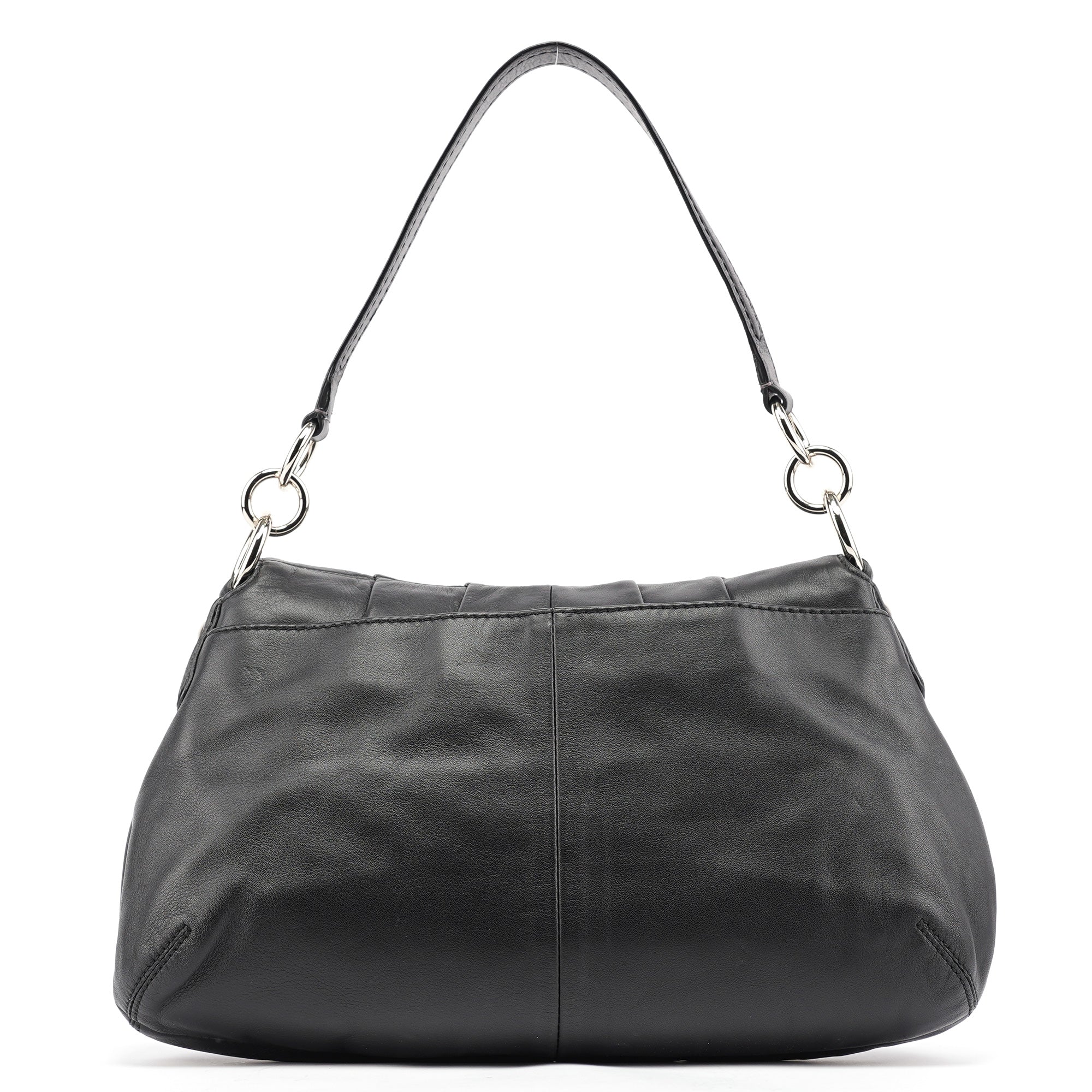 Black Leather Soho Shoulder Bag
