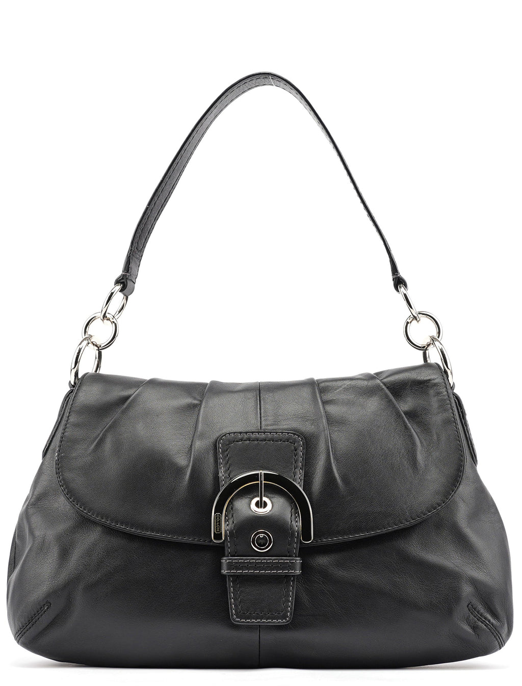 Black Leather Soho Shoulder Bag