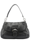 Black Leather Soho Shoulder Bag