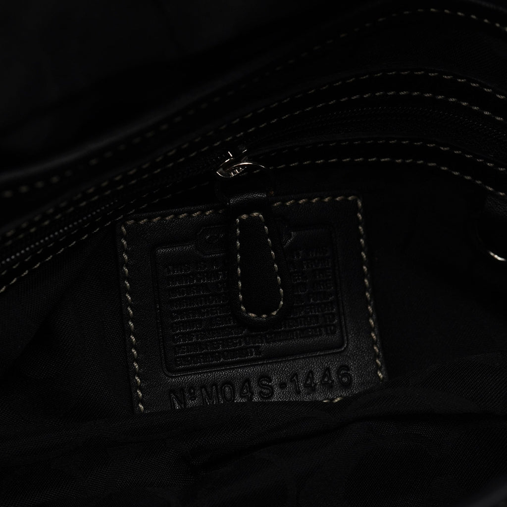 Black Leather Soho Shoulder Bag