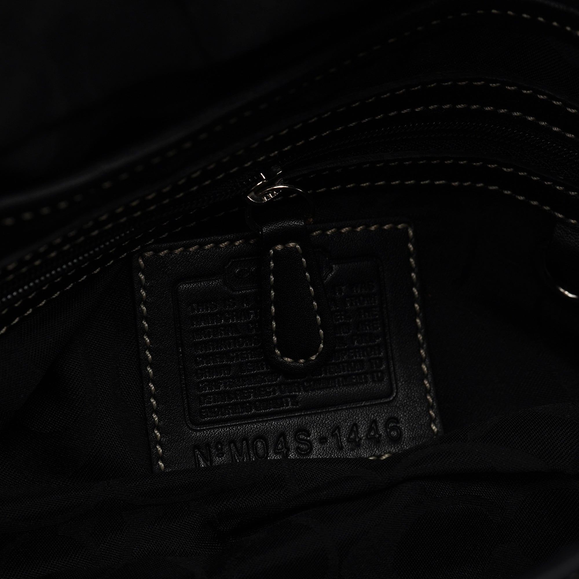 Black Leather Soho Shoulder Bag