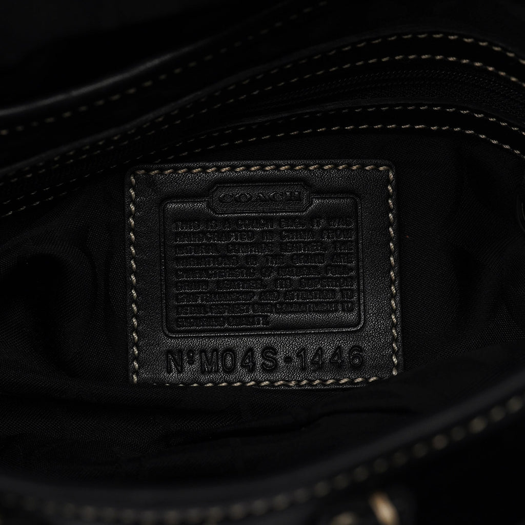 Black Leather Soho Shoulder Bag