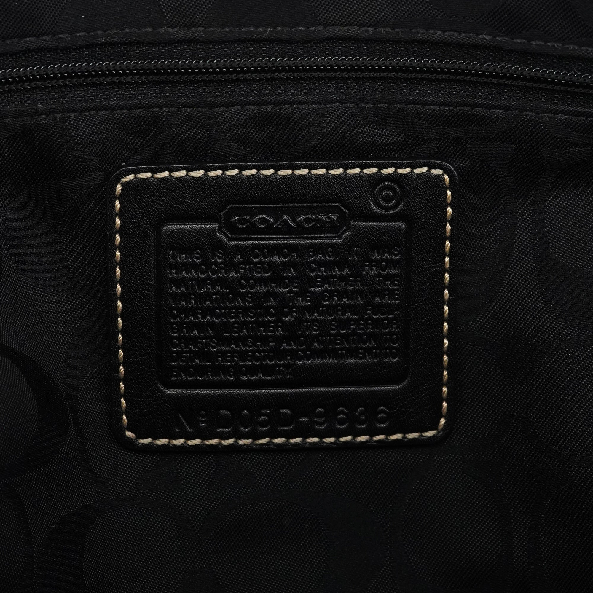 Black Leather Soho Tote Bag