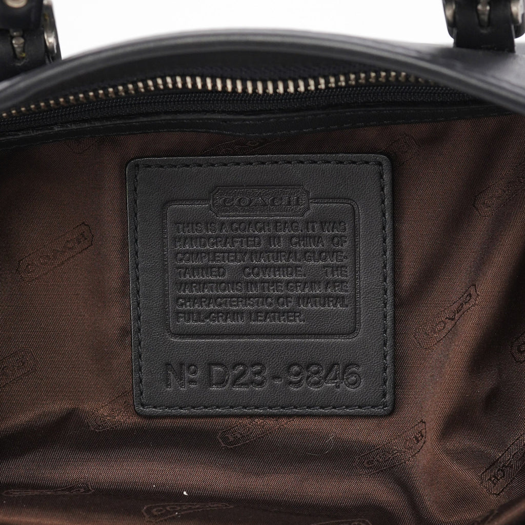 Black Leather Tote Bag