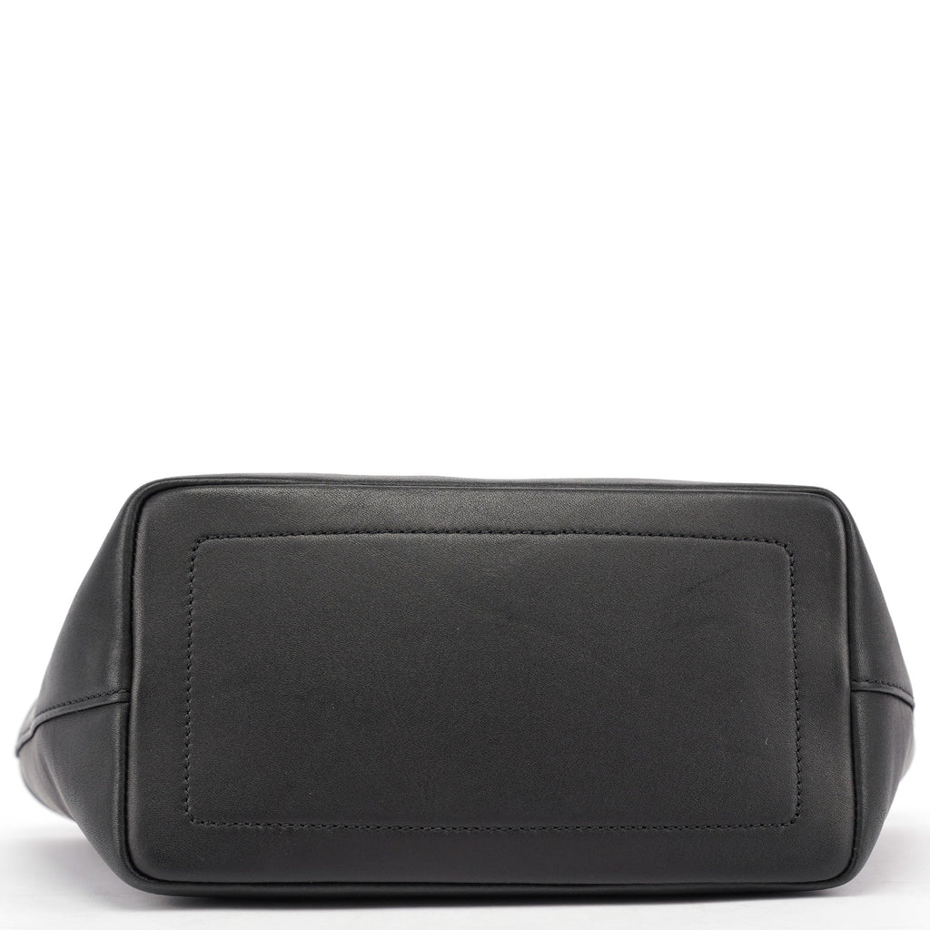 Black Leather Tote Bag