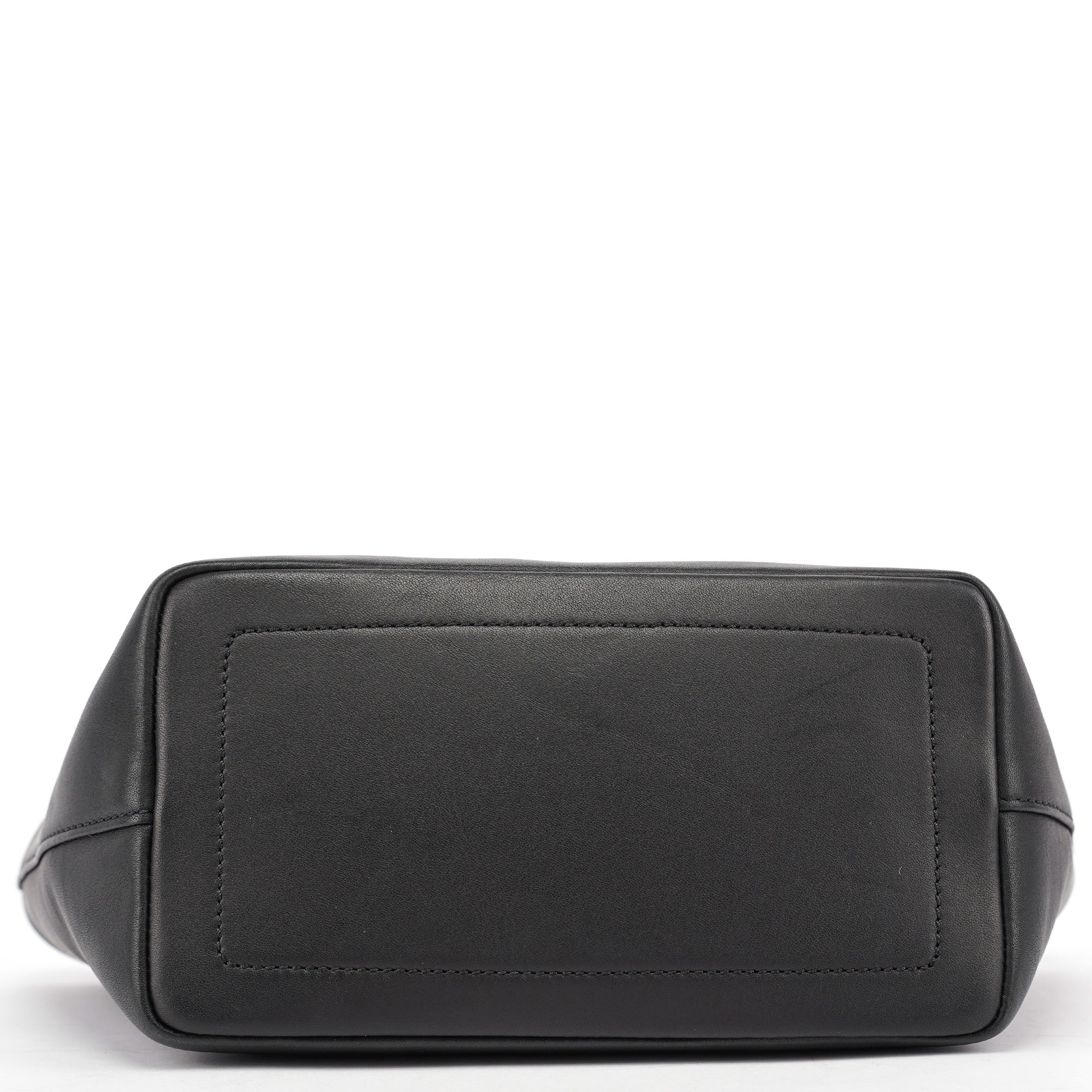 Black Leather Tote Bag