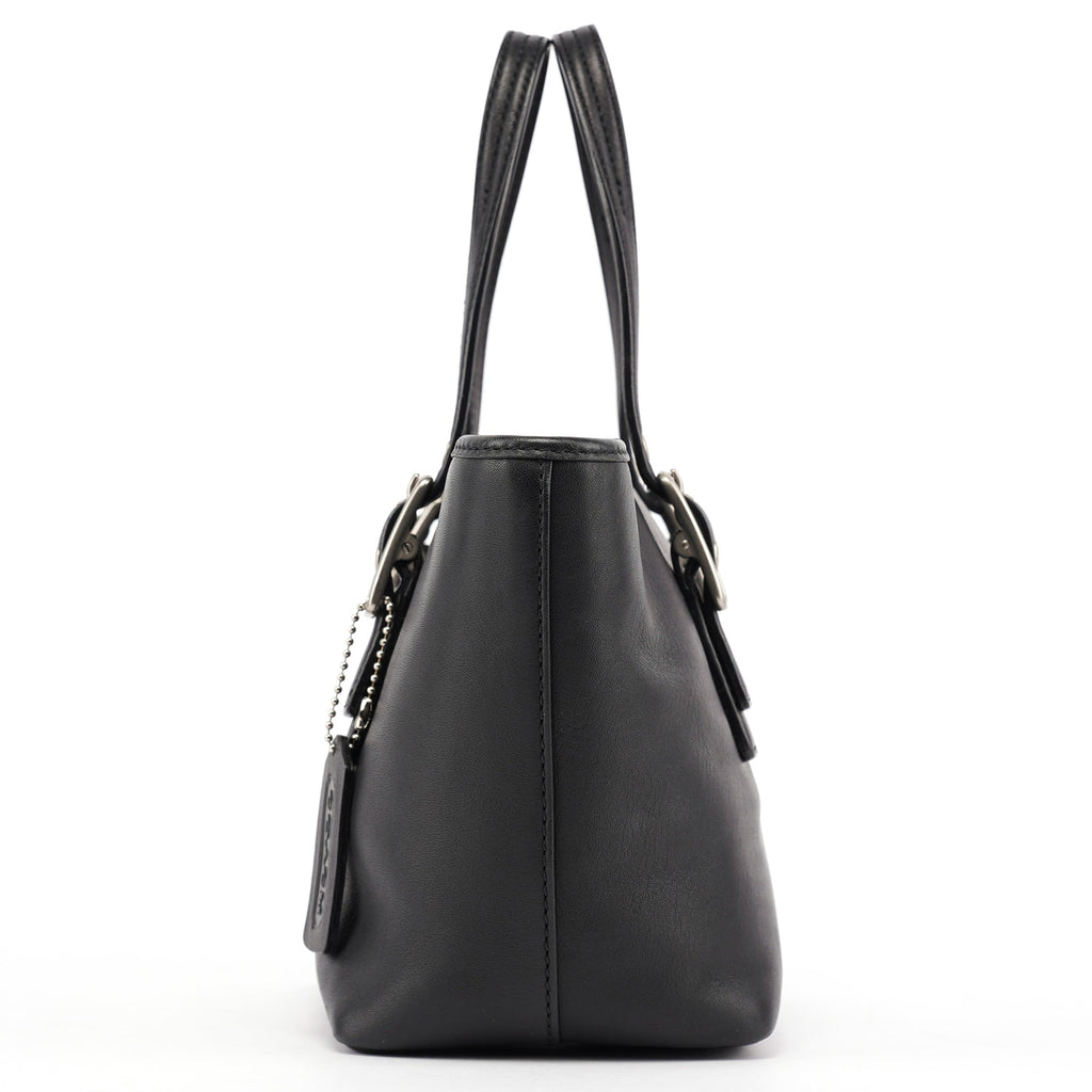 Black Leather Tote Bag