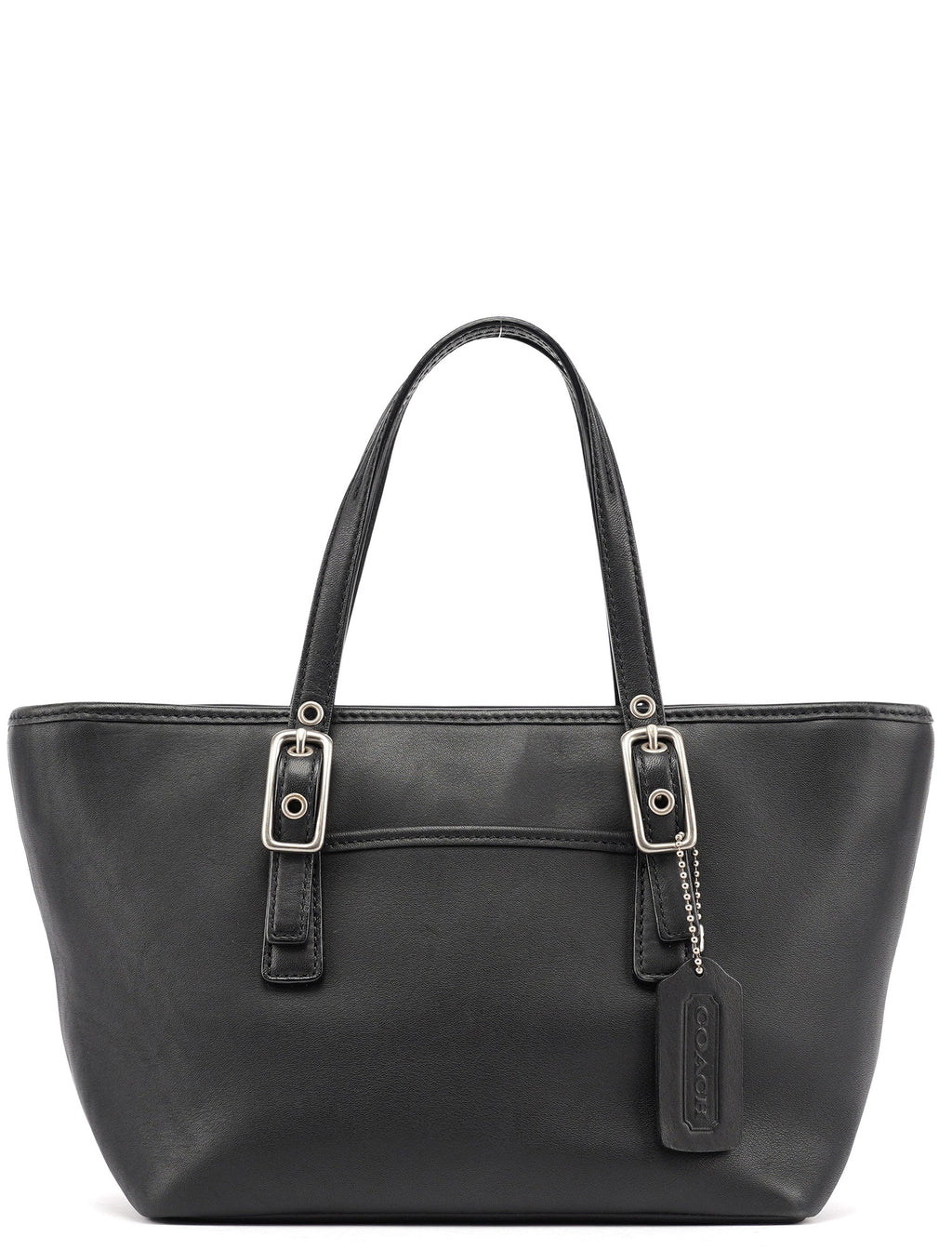 Black Leather Tote Bag