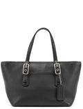 Black Leather Tote Bag