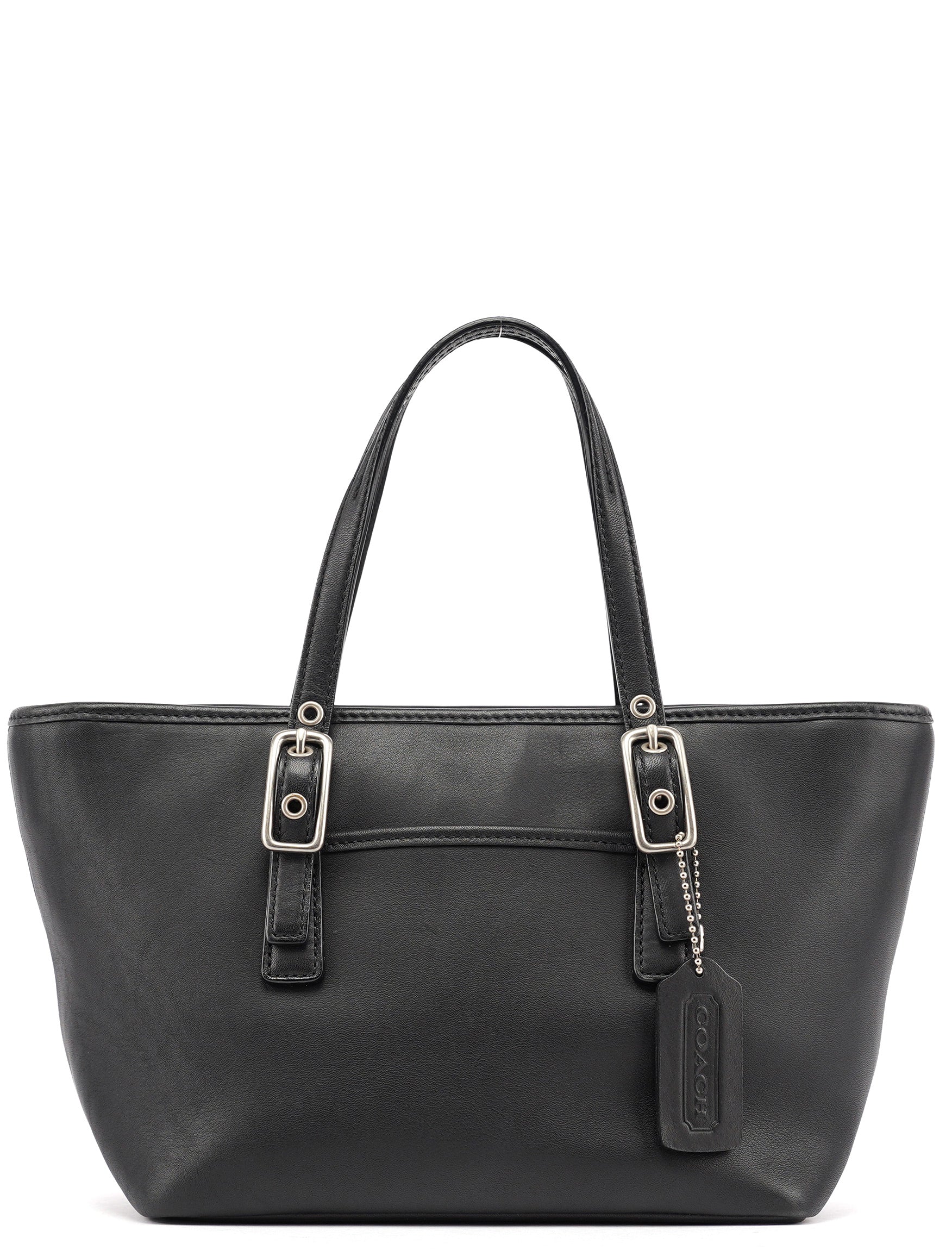 Black Leather Tote Bag