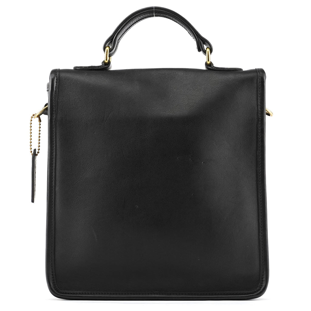 Black Leather Willis 2-Way Bag