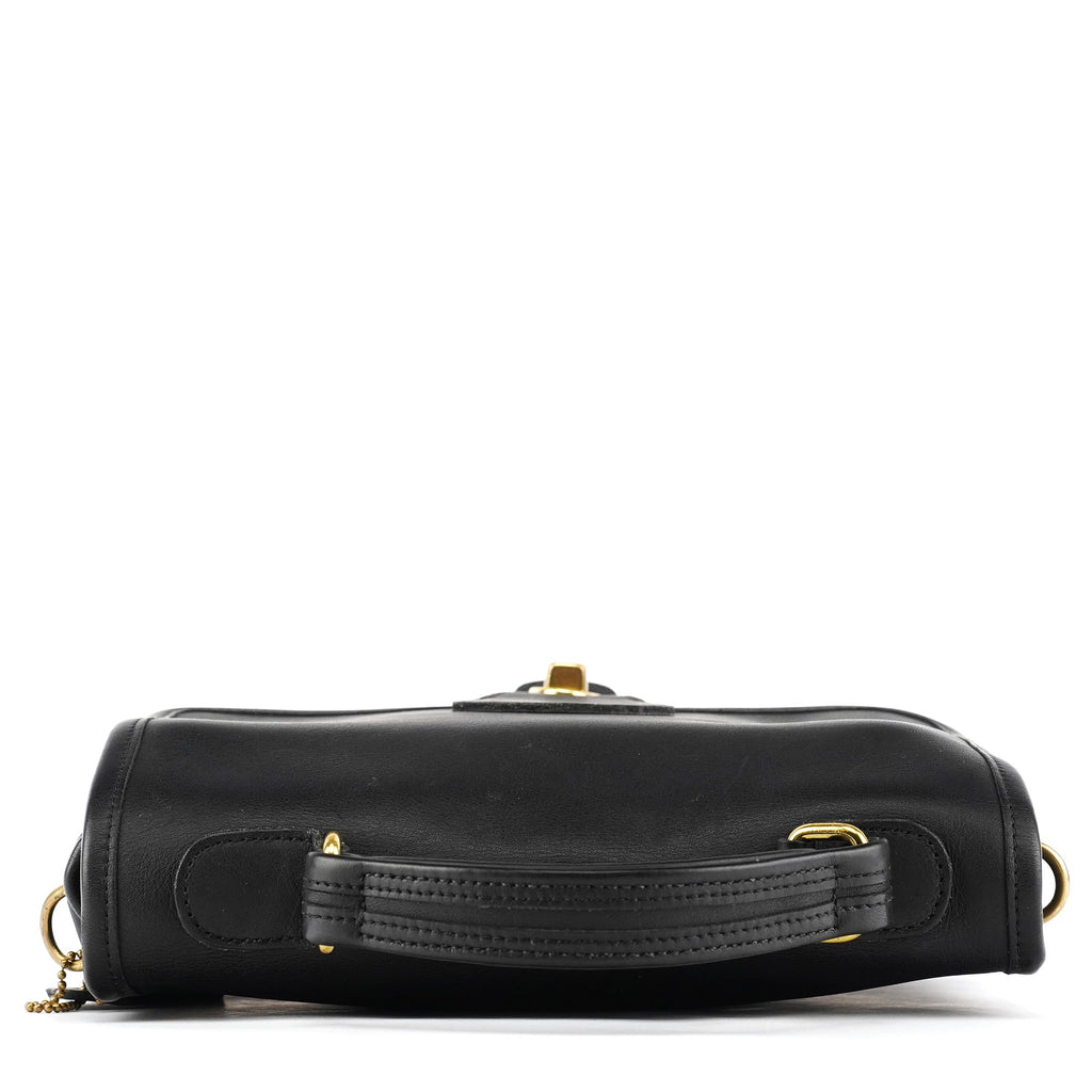 Black Leather Willis 2-Way Bag