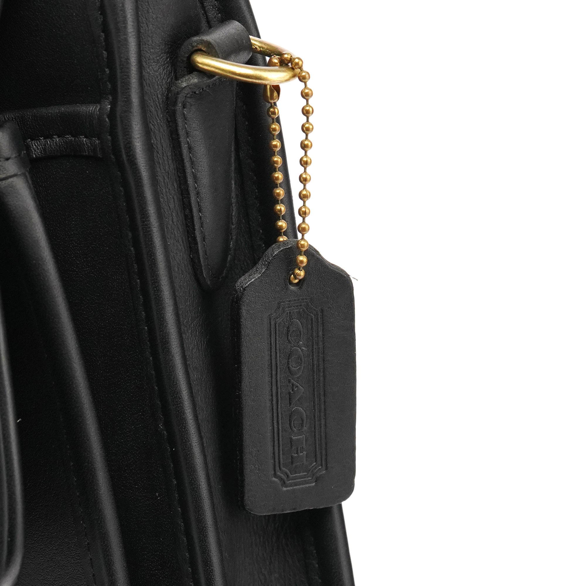 Black Leather Willis 2-Way Bag