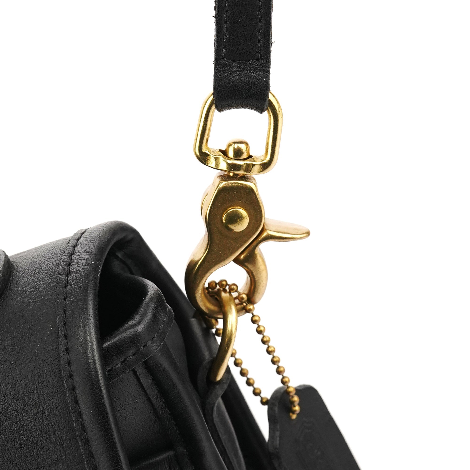 Black Leather Willis 2-Way Bag