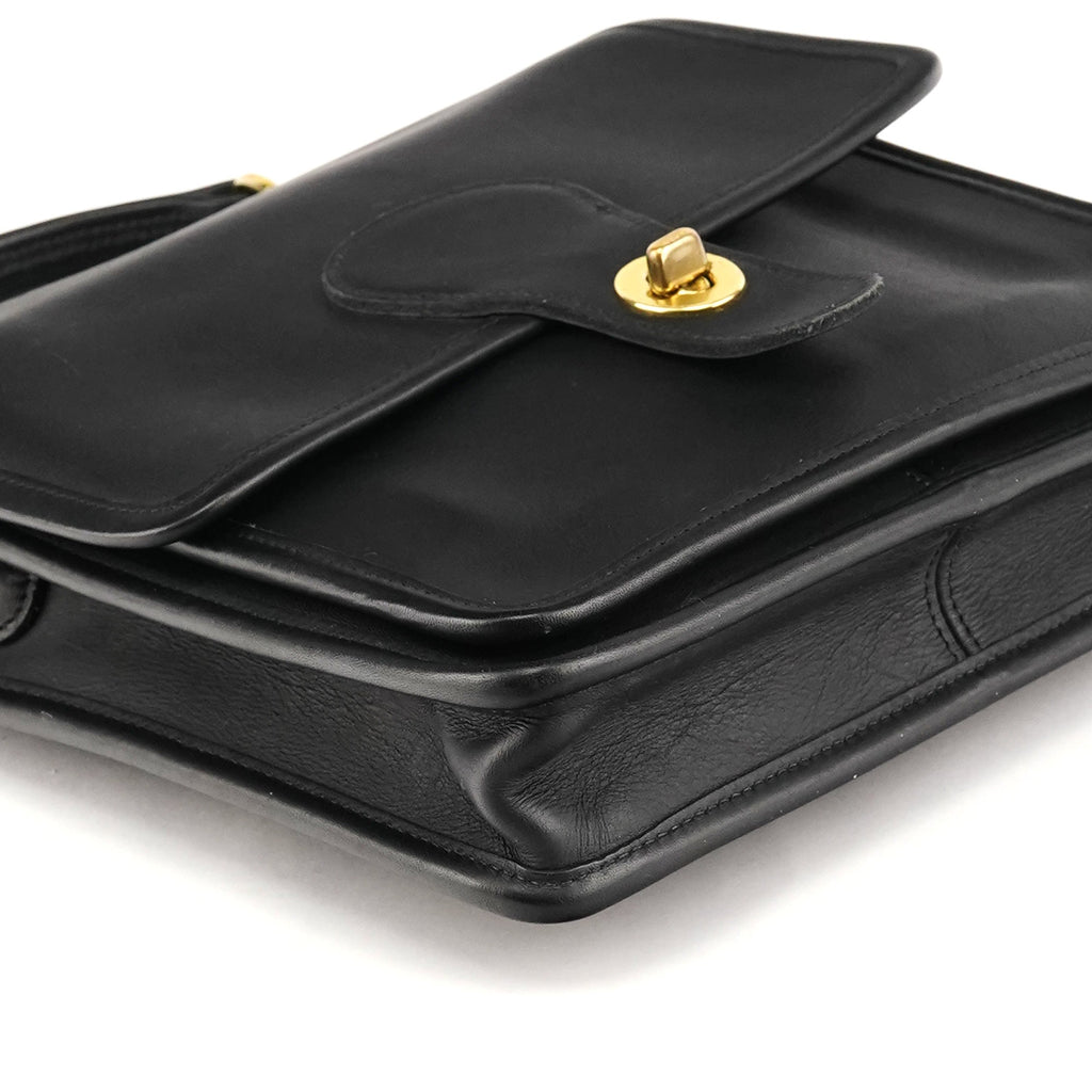 Black Leather Willis 2-Way Bag
