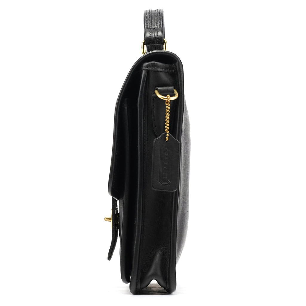 Black Leather Willis 2-Way Bag