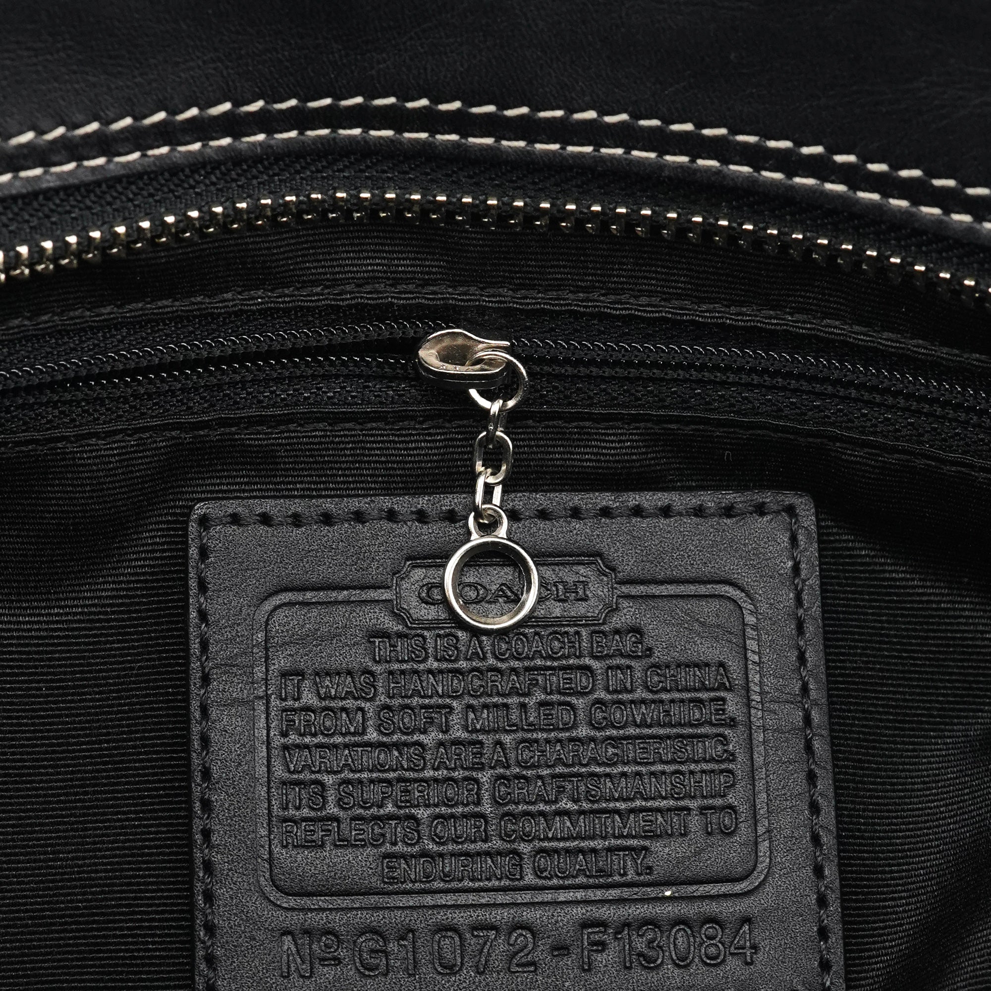 Black Pebbled Leather Hamptons Tote Bag
