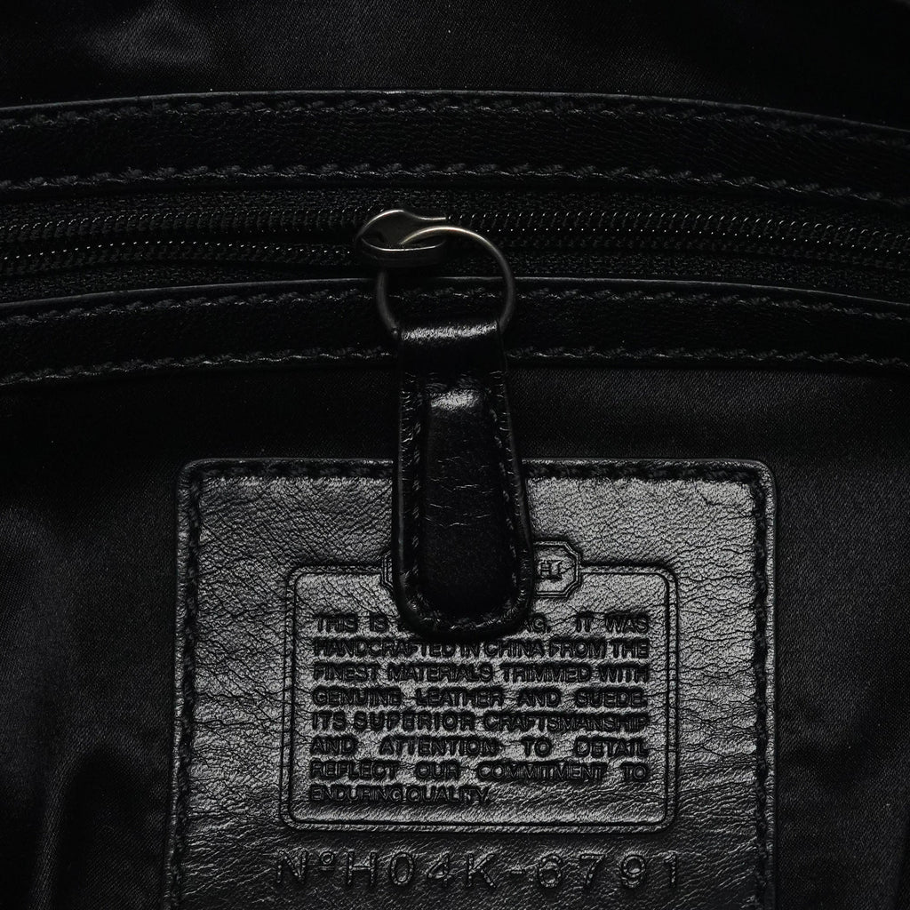 Black Quilted Nylon Shoulder Bag