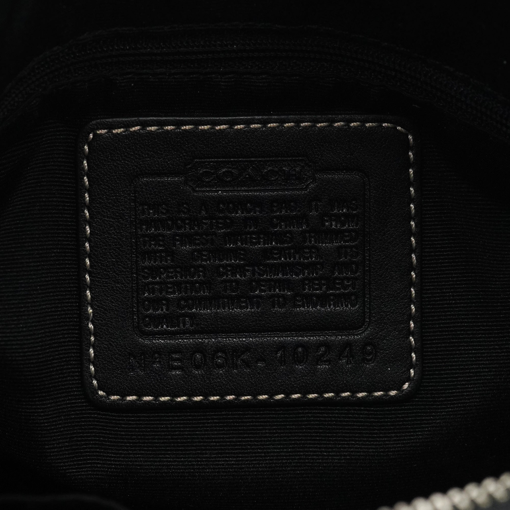 Black Signature Canvas Shoulder Bag