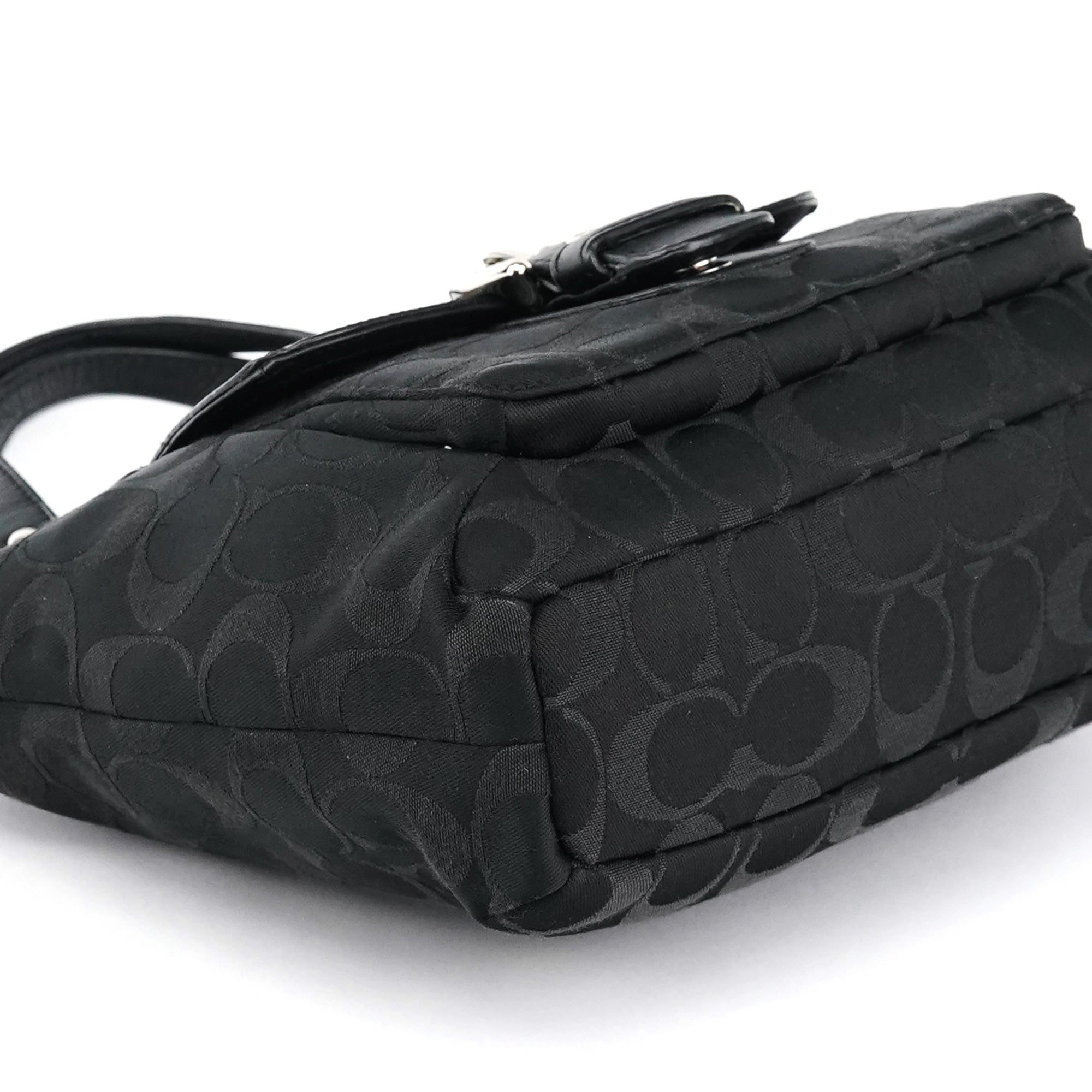 Black Signature Canvas Soho Tote Bag