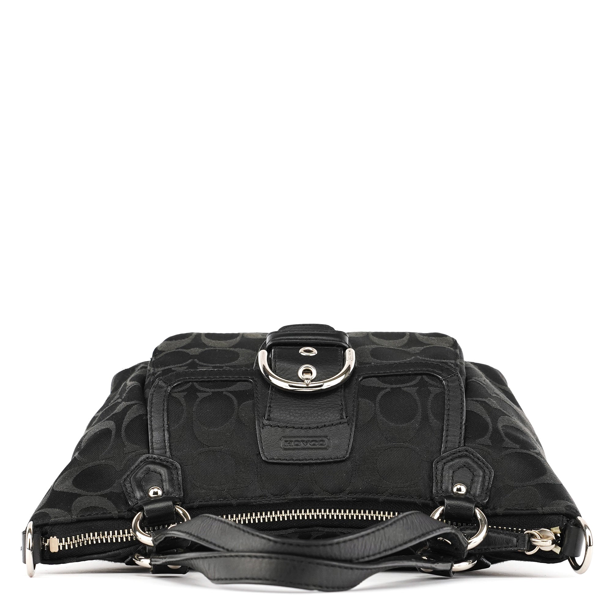 Black Signature Canvas Soho Tote Bag