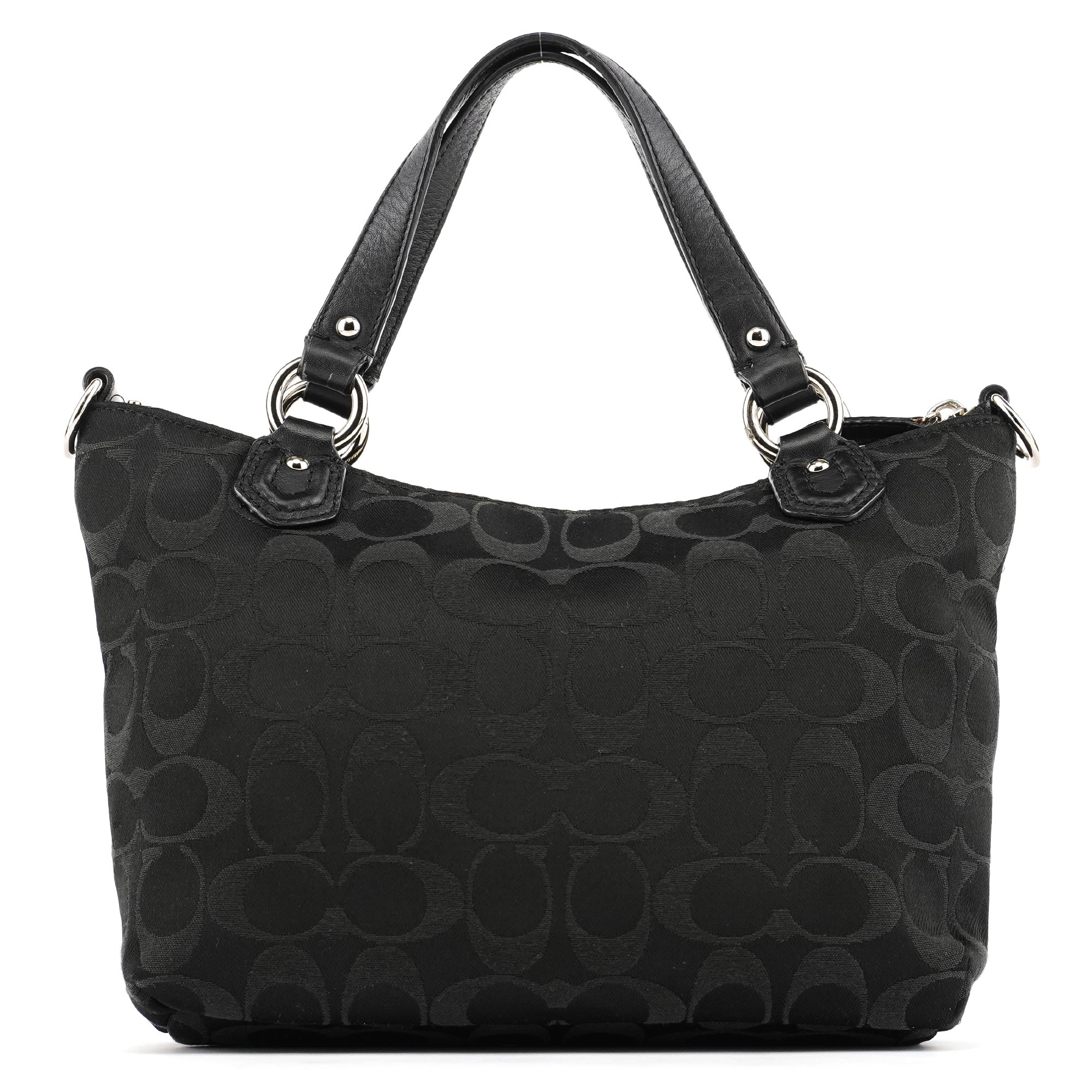 Black Signature Canvas Soho Tote Bag