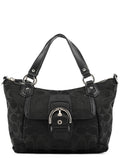 Black Signature Canvas Soho Tote Bag