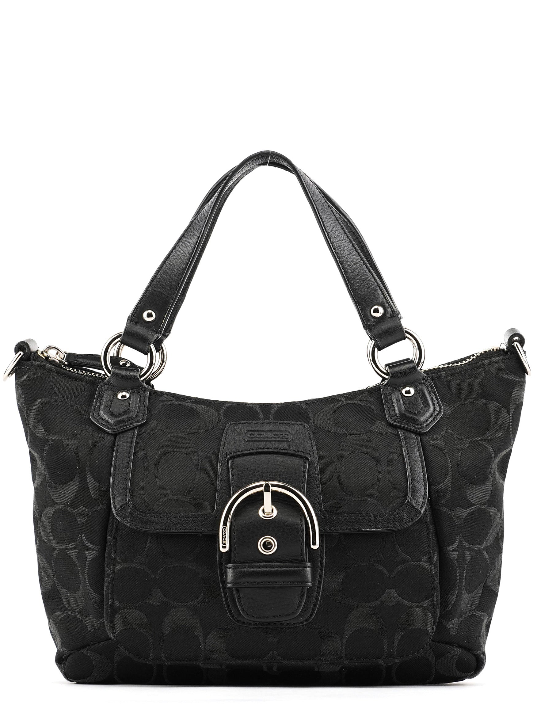 Black Signature Canvas Soho Tote Bag