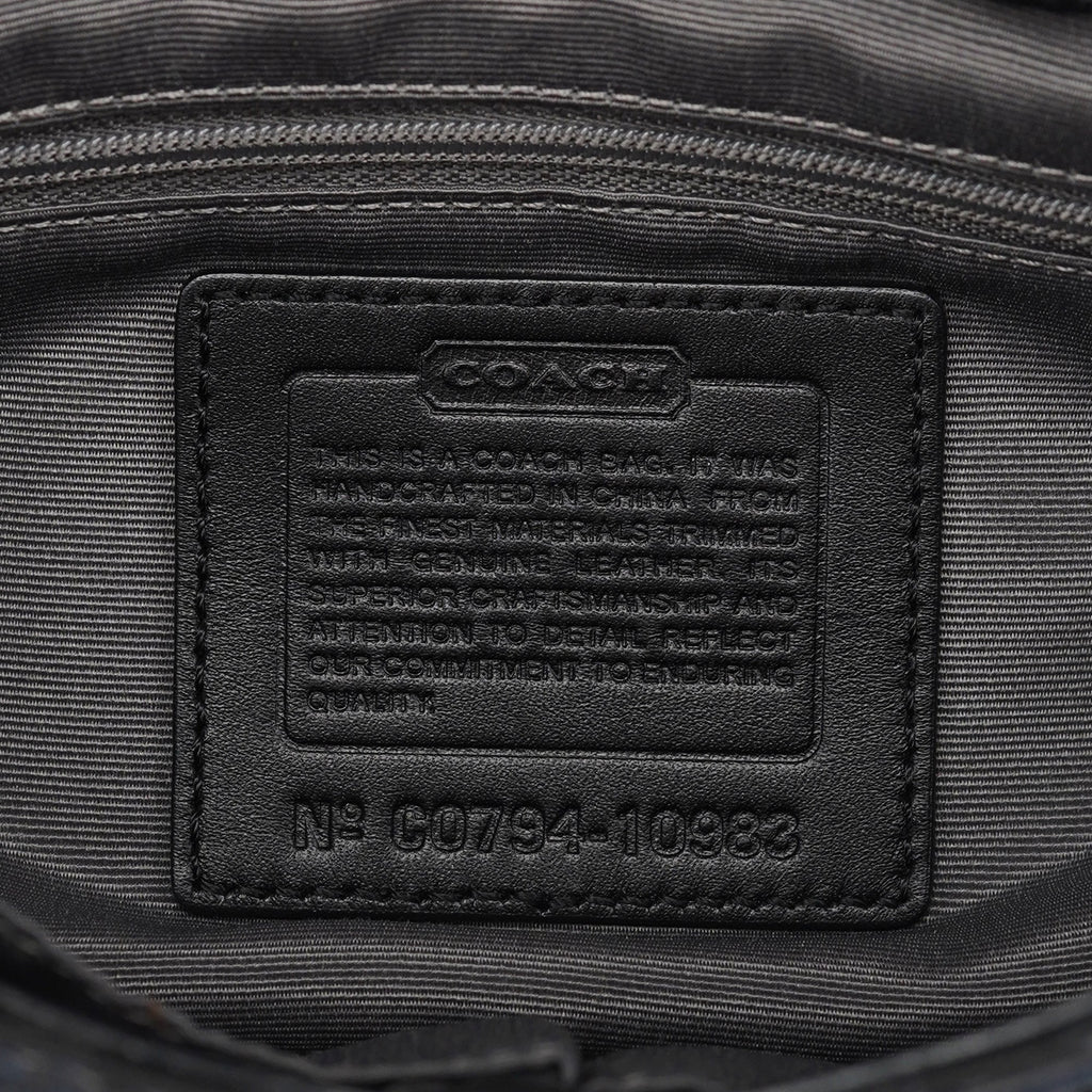 Black Turnlock Shoulder Bag