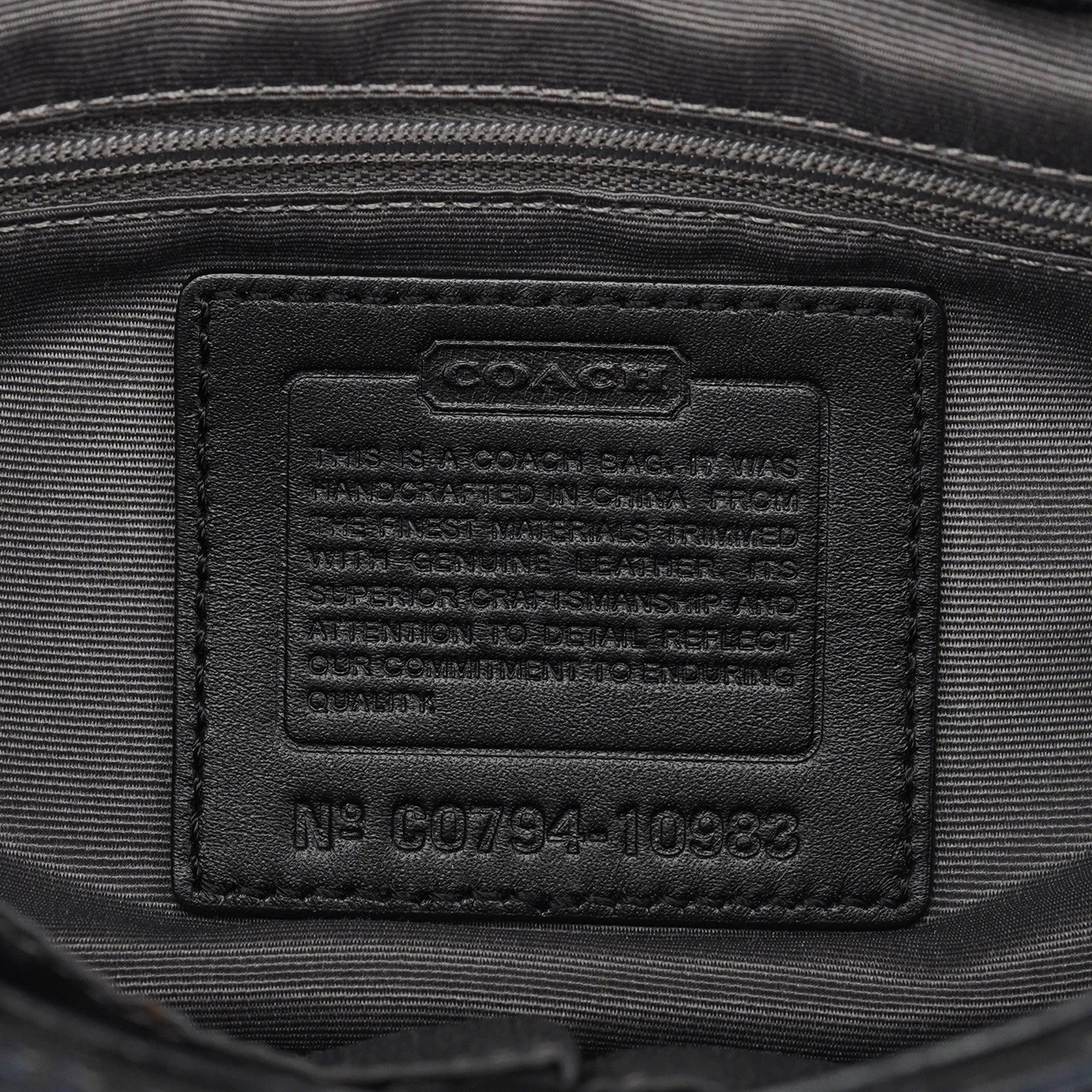 Black Turnlock Shoulder Bag