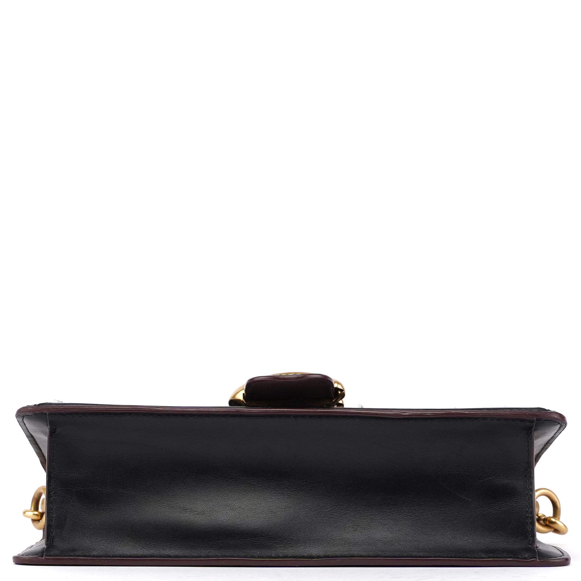 Black Tweed Leather Tabby Shoulder Bag