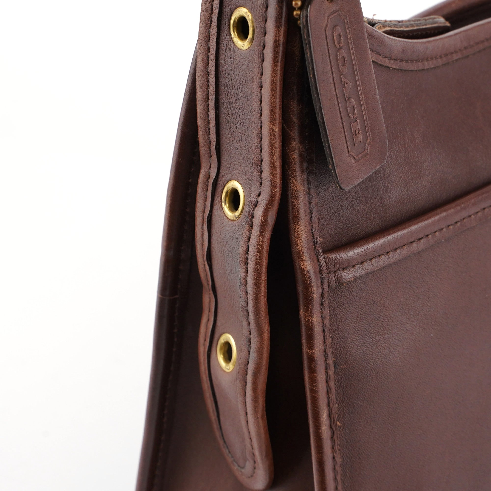 Brown Leather Ergo Shoulder Bag