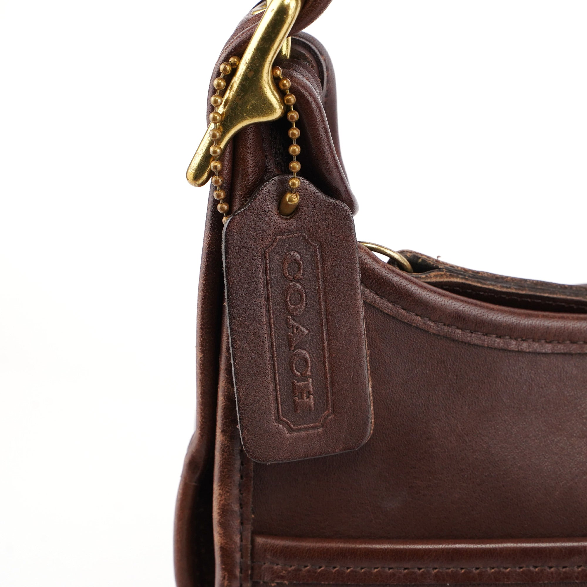 Brown Leather Ergo Shoulder Bag