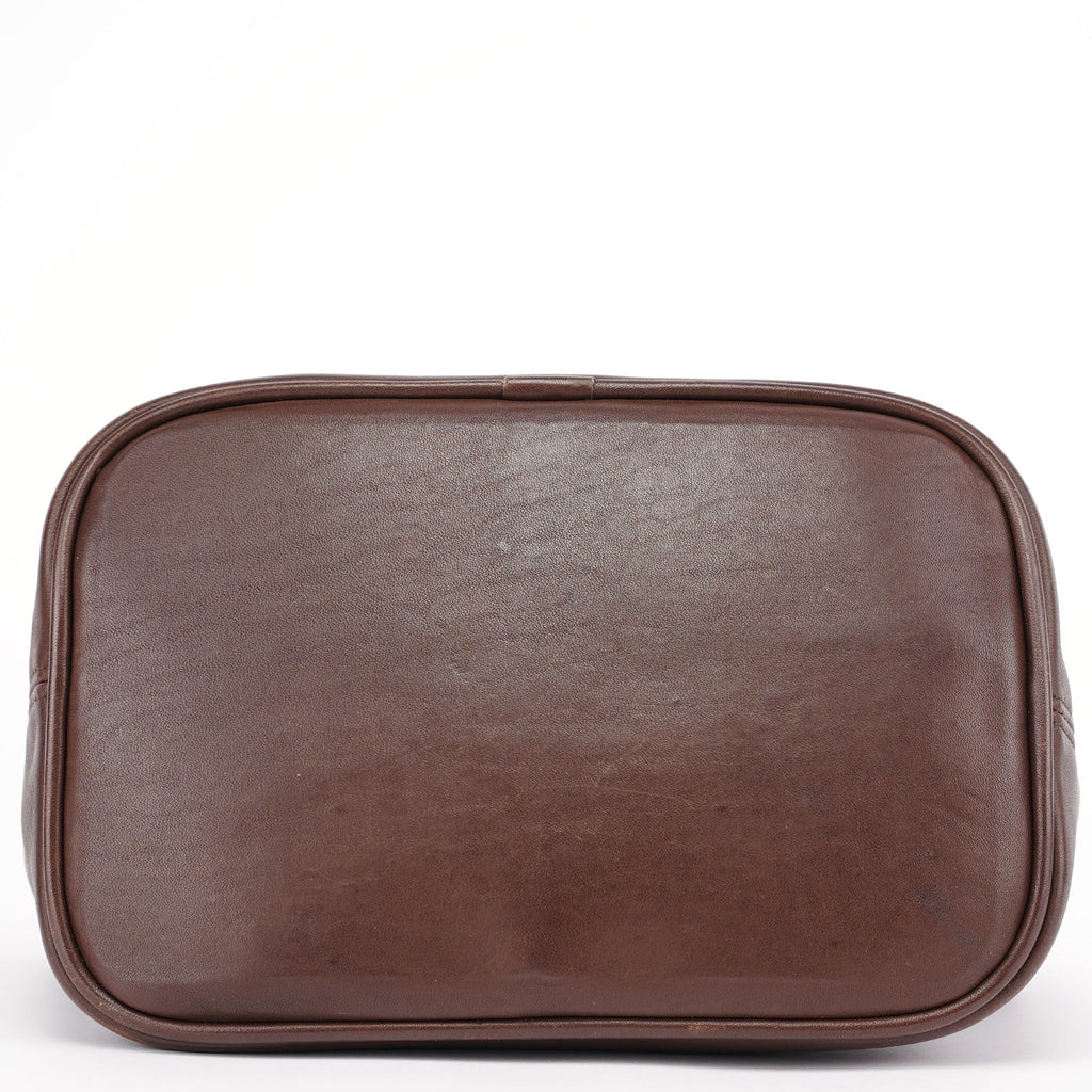 Brown Leather Hobo Shoulder Bag