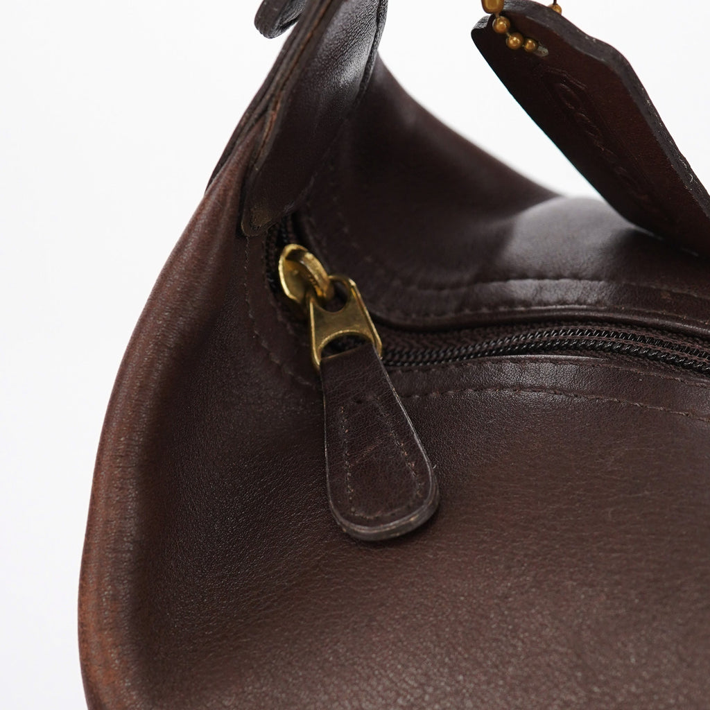 Brown Leather Hobo Shoulder Bag