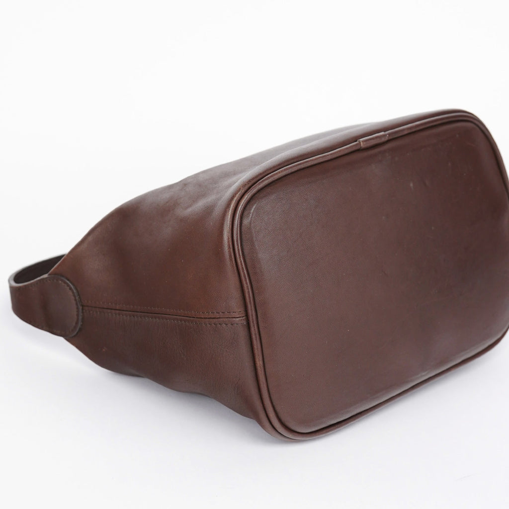 Brown Leather Hobo Shoulder Bag