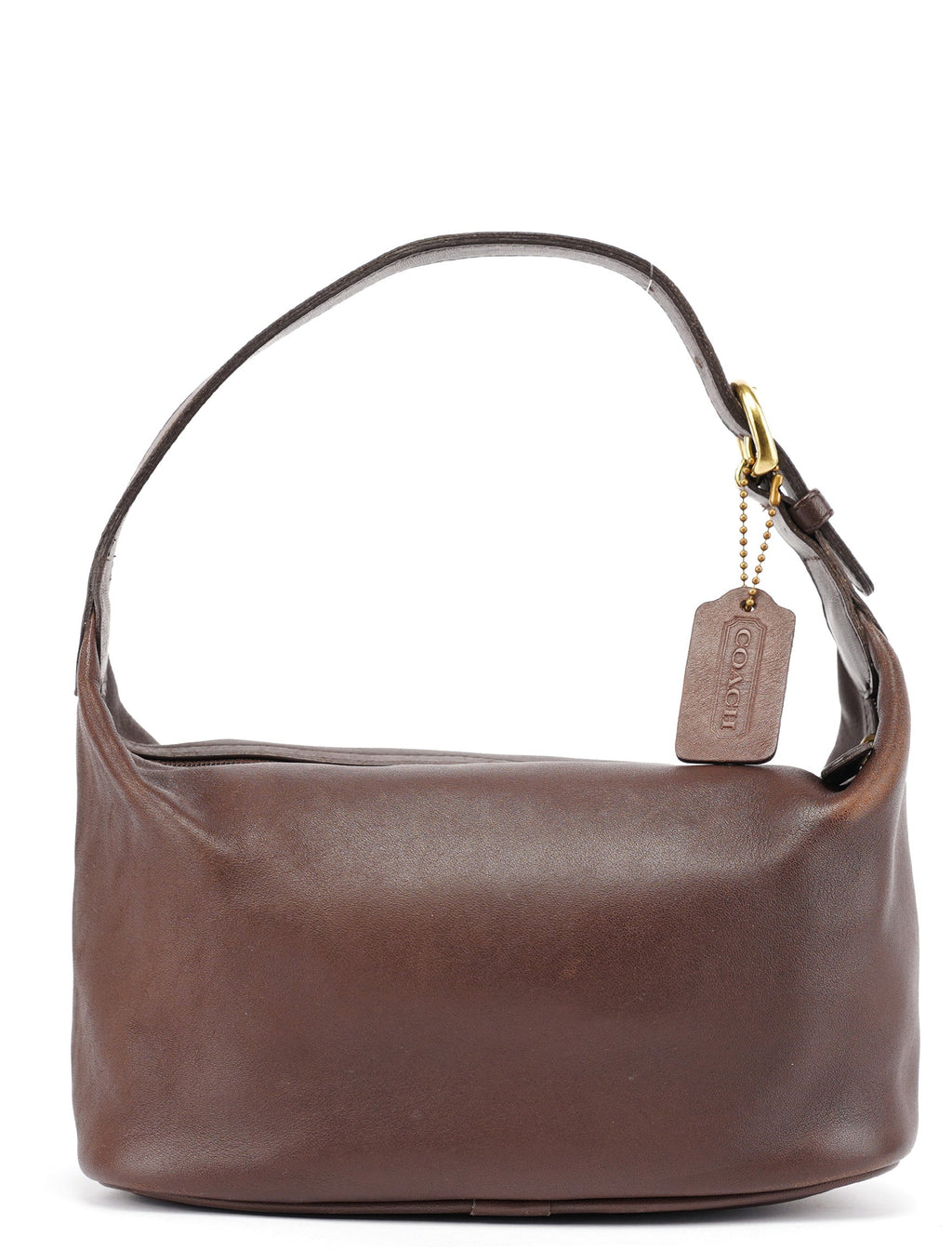 Brown Leather Hobo Shoulder Bag